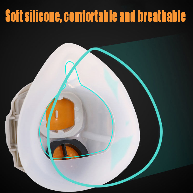 Silicone Dust-proof Gas Mask R - Respirator Half Face recensione e prezzo