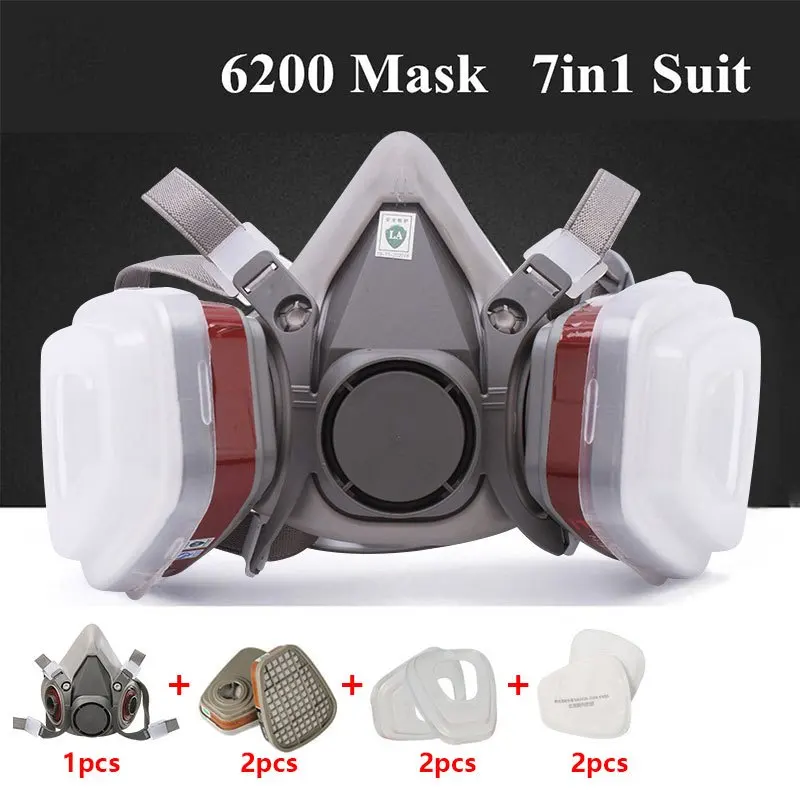 6200 7 in1 Gas Mask Gas-Proof  - Respirator Half Face recensione e prezzo