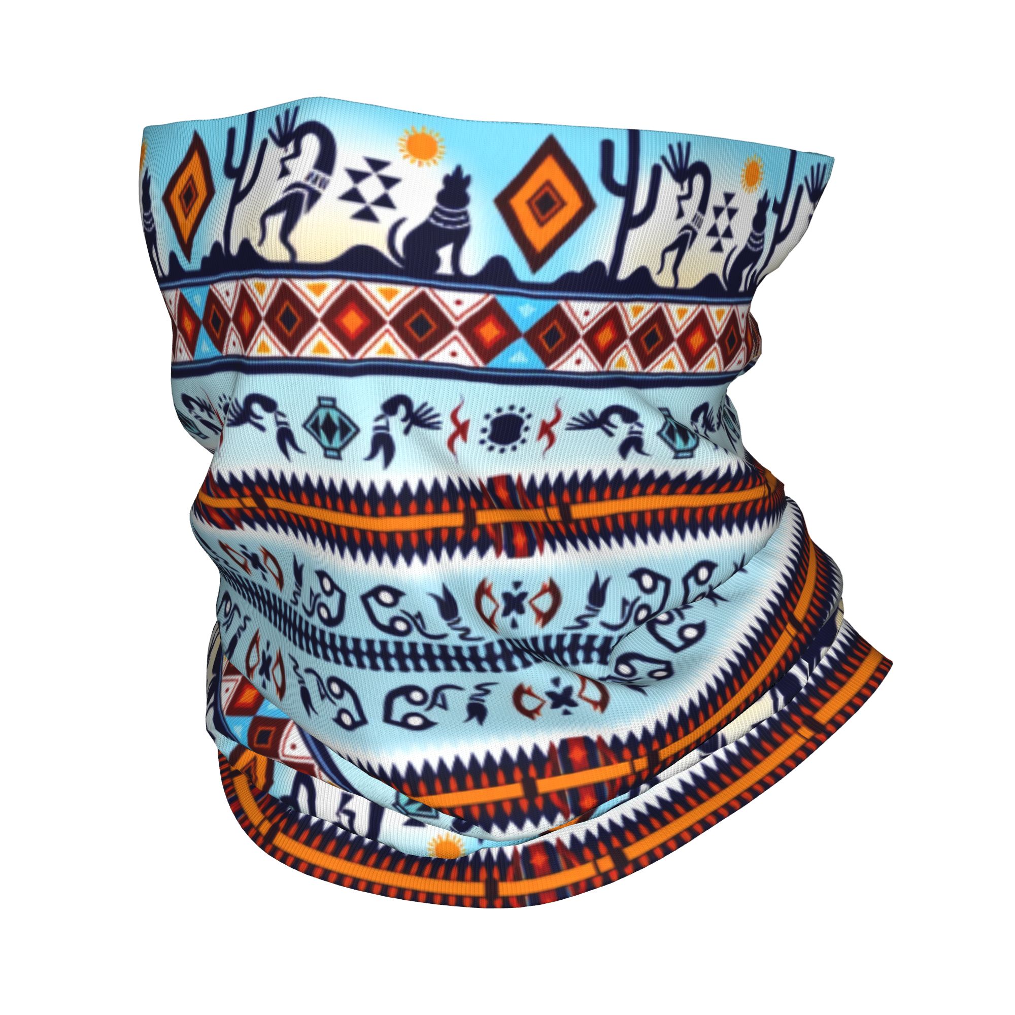 Custom Kokopelli Hohokam Treas - Neck Gaiter Face Cover recensione e prezzo