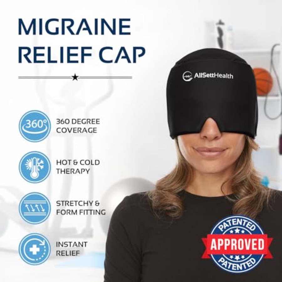 Migraine Relief Cap Ice Head W - Black Face Mask Pack recensione e prezzo