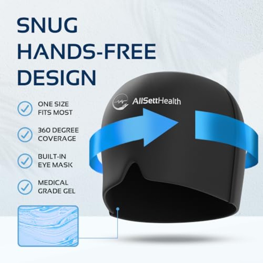 Migraine Relief Cap Ice Head W - Black Face Mask Pack recensione e prezzo