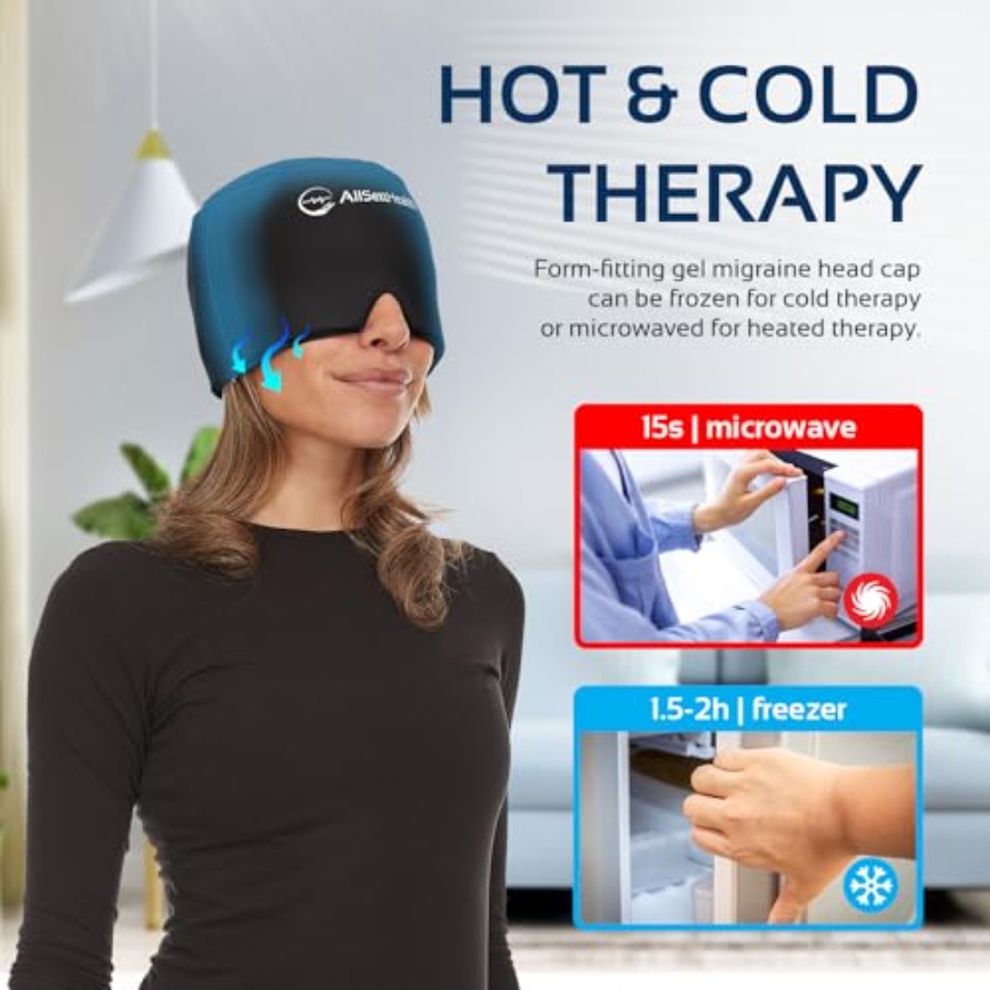 Migraine Relief Cap Ice Head W - Black Face Mask Pack recensione e prezzo