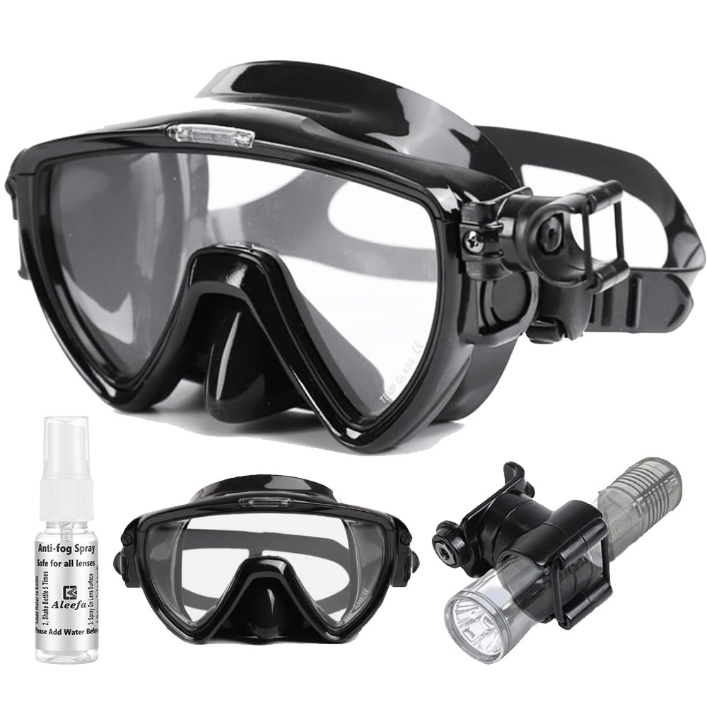 Scuba Diving Mask with flashli - Silicone Mask Bracket recensione e prezzo